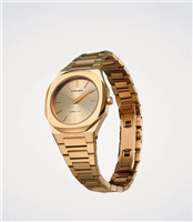 Orologio D1 Milano Donna Ultra Thin in Acciaio placcato oro giallo D1-UTBL31 - D1-UTBL31